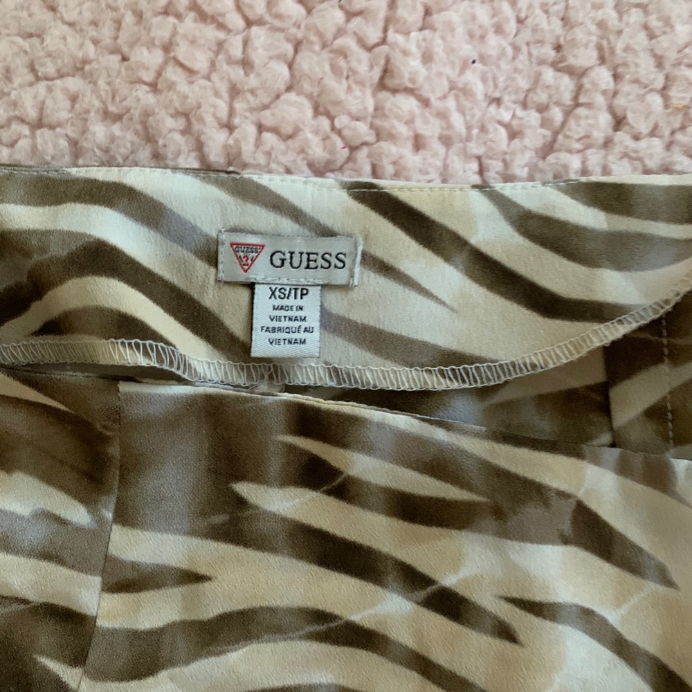 zebra print skort y2k